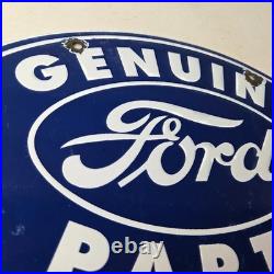 Vintage Ford Automobile Sign Gas Car Service Station Pump Motor Porcelain Sign