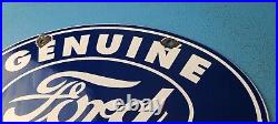 Vintage Ford Automobile Sign Gas Car Service Station Pump Motor Porcelain Sign