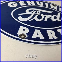 Vintage Ford Automobile Sign Gas Car Service Station Pump Motor Porcelain Sign