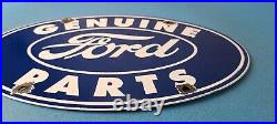 Vintage Ford Automobile Sign Gas Car Service Station Pump Motor Porcelain Sign