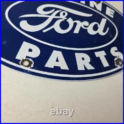 Vintage Ford Automobile Sign Gas Car Service Station Pump Motor Porcelain Sign