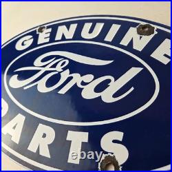Vintage Ford Automobile Sign Gas Car Service Station Pump Motor Porcelain Sign