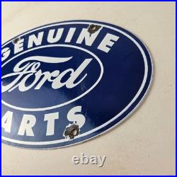 Vintage Ford Automobile Sign Gas Car Service Station Pump Motor Porcelain Sign