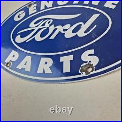 Vintage Ford Automobile Sign Gas Car Service Station Pump Motor Porcelain Sign