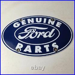 Vintage Ford Automobile Sign Gas Car Service Station Pump Motor Porcelain Sign