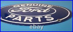 Vintage Ford Automobile Sign Gas Car Service Station Pump Plate Porcelain Sign