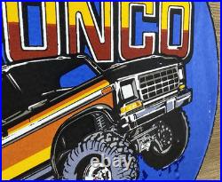 Vintage Ford Bronco Porcelain Sign Gas Automobile Service Motor Co Trucks Dealer