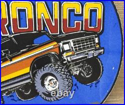 Vintage Ford Bronco Porcelain Sign Gas Automobile Service Motor Co Trucks Dealer