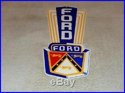 Vintage Ford Jubilee Car Truck Dealer Sales 13 Metal Gasoline & Oil Sign! Henry