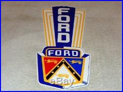 Vintage Ford Jubilee Car Truck Dealer Sales 13 Metal Gasoline & Oil Sign! Henry