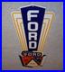 Vintage-Ford-Jubilee-Die-cut-Car-Truck-Dealer-13-Enamel-Metal-Gasoline-Oil-Sign-01-cjbp