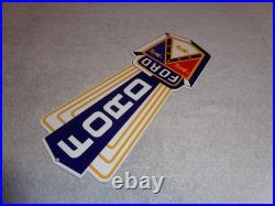 Vintage Ford Jubilee Die-cut Car Truck Dealer 13 Enamel Metal Gasoline Oil Sign