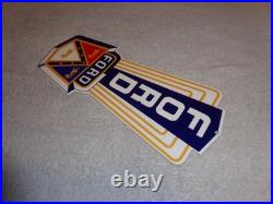 Vintage Ford Jubilee Die-cut Car Truck Dealer 13 Enamel Metal Gasoline Oil Sign