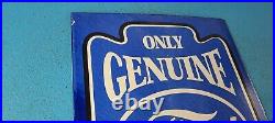 Vintage Ford Motor Co Porcelain Gas Auto Parts Service Dealer Pump Plate Sign