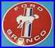Vintage-Ford-Motor-Co-Porcelain-Gas-Bronco-Service-Mustang-Dealership-Pump-Sign-01-lp