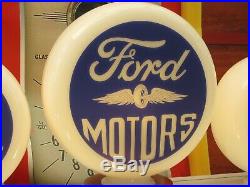 Vintage Ford Motors Gasoline Style Petrol Pump Globes Gas Pump Globe Classic Car