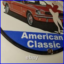 Vintage Ford Motors Sign Porcelain Automobiles Popeye Authorized Gas Pump Sign Vintage Ford Motors Sign Porcelain Automobiles Popeye Authorized Gas Pump Sign