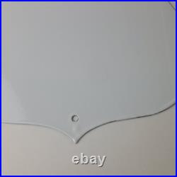 Vintage Ford Motors Sign Porcelain Route 66 Mustang Gas Pump Shield Sign