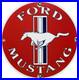 Vintage-Ford-Mustang-Porcelain-Sign-Gas-Automobile-Service-Motor-Co-Tucks-Dealer-01-us