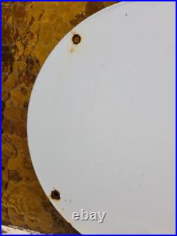 Vintage Ford Mustang Porcelain Sign Old Fomoco Motor Service Auto Parts Horse