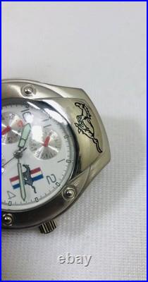 Vintage Ford Mustang Watch, Pen & Keychain Tin Set RARE Unused DEAD BATTERY READ