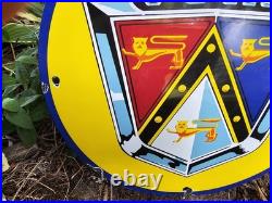 Vintage Ford Porcelain Sign Old Automobile Dealership Advertising Car Truck USA