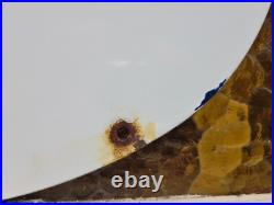 Vintage Ford Porcelain Sign Old Us Genuine Auto Parts Dealer Sales Service Oval