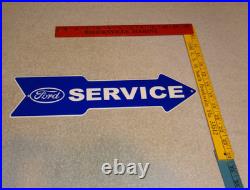 Vintage Ford Service Entrance Dealer Arrow 15 Metal Car Truck Gasoline Oil Sign