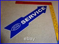 Vintage Ford Service Entrance Dealer Arrow 15 Metal Car Truck Gasoline Oil Sign