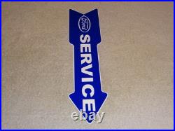 Vintage Ford Service Entrance Dealer Arrow 15 Metal Car Truck Gasoline Oil Sign