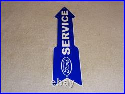 Vintage Ford Service Entrance Dealer Arrow 15 Metal Car Truck Gasoline Oil Sign