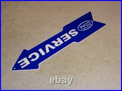 Vintage Ford Service Entrance Dealer Arrow 15 Metal Car Truck Gasoline Oil Sign