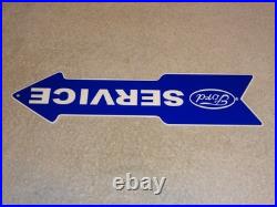 Vintage Ford Service Entrance Dealer Arrow 15 Metal Car Truck Gasoline Oil Sign