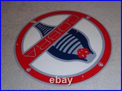 Vintage Ford Shelby Cobra Sports Car Snake 12 Porcelain Metal Gasoline Oil Sign