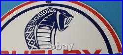 Vintage Ford Shelby Sign Gas Pump Service Porcelain GT Sign