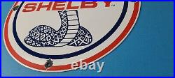 Vintage Ford Shelby Sign Gas Pump Service Porcelain GT Sign