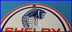 Vintage Ford Shelby Sign Gas Pump Service Porcelain GT Sign