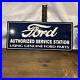 Vintage-Ford-Sign-Authorized-Service-Station-using-genuine-Porcelain-Metal-Sig-01-wxul