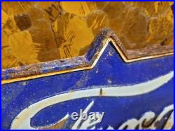 Vintage Ford Sign Cast Iron Old Automobile Dealer Truck Car Plaque Used Auto 15