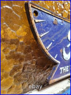 Vintage Ford Sign Cast Iron Old Automobile Dealer Truck Car Plaque Used Auto 15