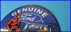 Vintage Ford Sign DC Comic Books Dare Devil Auto Truck Porcelain Gas Pump Sign Vintage Ford Sign DC Comic Books Dare Devil Auto Truck Porcelain Gas Pump Sign