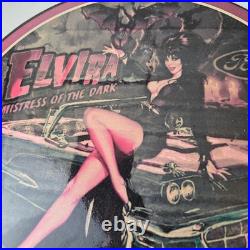Vintage Ford Sign Elvira Mistress Porcelain Gas Pump Station Sign