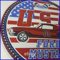 Vintage Ford Sign Mustang Ford Automobile Service Gas Station USA #01 Sign