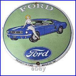 Vintage Ford Sign Mustang Ford Automobile Service Station Gas Pump Sign