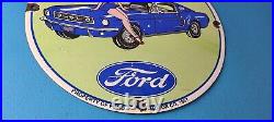 Vintage Ford Sign Mustang Ford Automobile Service Station Gas Pump Sign