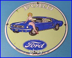 Vintage Ford Sign Mustang Sign Ford Automobile Service Station Gas Pump Sign