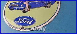Vintage Ford Sign Mustang Sign Ford Automobile Service Station Gas Pump Sign