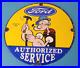 Vintage-Ford-Sign-Porcelain-Automobiles-Popeye-Authorized-Gas-Pump-Sign-01-fcl