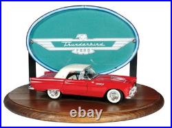 Vintage Ford Thunderbird Neon Dealer Counter Automotive Sign with 1955 TBird