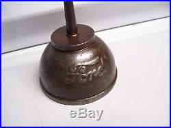 Vintage Ford script 1908 dated antique Oil can oiler tool kit automobile part